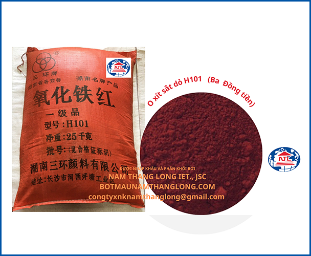 Oxit Sắt Đỏ H101 (Ba Đồng Tiền)